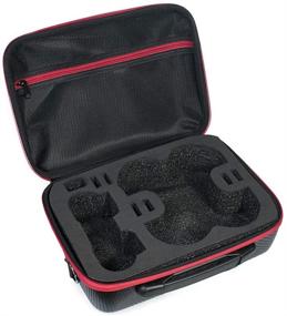 img 2 attached to 🚁 Durable HUL Drone Case for DJI Tello and GameSir T1d Controller - Weatherproof and Padded EVA Protection