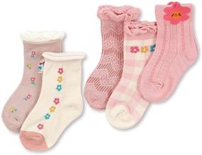 img 4 attached to 🧦 Hoolchain Retro Soft Cotton Ruffle Frilly Crew Socks - 5 Pack