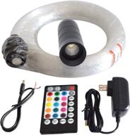 enhance your space with the led fiber optic star ceiling light kit: 6w rgb with music mode remote controller, 300 strands, and 2m/6.5ft star headliner kits for cars or rooms логотип