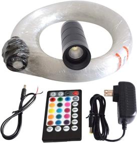 img 4 attached to Enhance Your Space with the LED Fiber Optic Star Ceiling Light Kit: 6W RGB with Music Mode Remote Controller, 300 Strands, and 2m/6.5ft Star Headliner Kits for Cars or Rooms