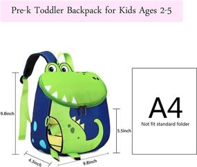 img 3 attached to 🎒 BLUBOON Toddlers Backpack: Fun and Functional Preschool Schoolbag Backpack for Kids
