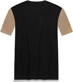 img 1 attached to FRTCV Stitching Athletic T Shirt DZTPJ01 Men's Clothing and T-Shirts & Tanks