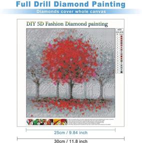 img 3 attached to MXJSUA Diamond Painting Embroidery 12X12In Painting, Drawing & Art Supplies for Painting