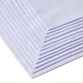 img 3 attached to 👔 Ricosky Men's Cotton Handkerchief in White