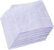👔 ricosky men's cotton handkerchief in white logo