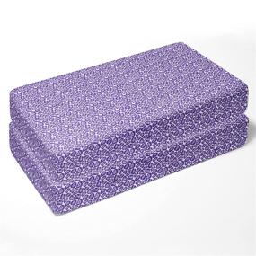 img 3 attached to Bacati Purple Leopard Muslin Sheets
