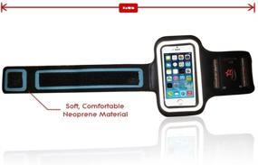 img 1 attached to 🏃 iPhone SE Armband: Best Fit Arm Band for Running, Cycling & Gym Workouts