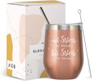 🌹 elegantpark sister gifts: personalized sister wine tumbler for friendship, birthdays, and soul sisters - rose gold логотип