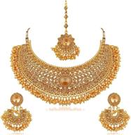 bollywood traditional necklace for women - crunchy fashion jewelry logo