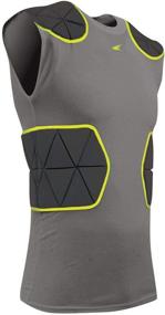 img 1 attached to CHAMPRO Men's Tri-Flex Football Padded Sleeveless Compression Shirt: Optimal Protection and Comfort on the Field