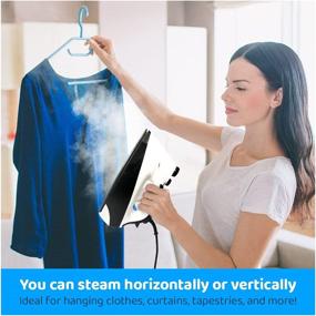 img 1 attached to 🔥 EuroSteam Iron Steamer for Clothes – Anti-Drip, Scratch Resistant Professional Iron – Horizontal/Vertical Steam Cleaner with Enhanced SEO