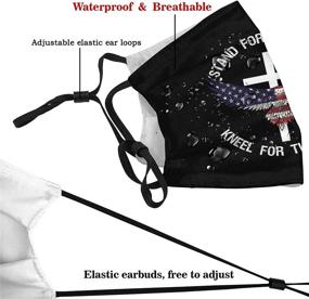 img 1 attached to ✝️ Christian Religious Fashion Face Mask - Washable Dust Windproof, Reusable 3pcs with Filters - Ideal Christian Gifts for Women