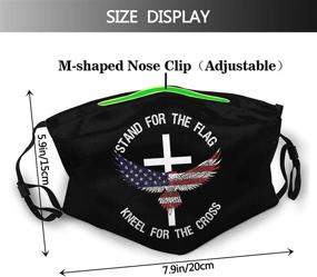 img 3 attached to ✝️ Christian Religious Fashion Face Mask - Washable Dust Windproof, Reusable 3pcs with Filters - Ideal Christian Gifts for Women