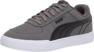 stylish puma caven sneaker: white gray violet men's shoes in fashion sneakers - must-have footwear logo