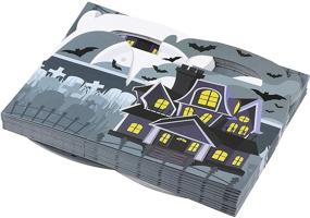 img 1 attached to 🎃 Halloween Party Favor Treat Boxes with Candy (Haunted House Theme, Pack of 24)