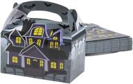 🎃 halloween party favor treat boxes with candy (haunted house theme, pack of 24) logo