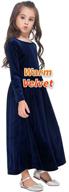 gaziar women's long sleeve velvet maxi dress with pockets - elegant casual party evening gown for christmas, wedding, holiday logo