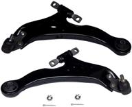 2pcs left right front lower control arm and ball joint assembly for lexus es300 es330 rx330 rx350 rx400h toyota camry avalon highlander driver passenger side - auqdd k620333 k620334 suspension compatible logo