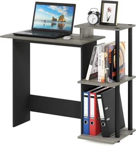 img 1 attached to Furinno 11192GYW BK Efficient Notebook Furniture