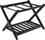 🧳 winsome 92436 luggage rack with shelf: the perfect travel companion plus extra storage логотип