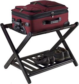 img 2 attached to 🧳 Winsome 92436 Luggage Rack with Shelf: The Perfect Travel Companion Plus Extra Storage