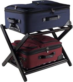 img 1 attached to 🧳 Winsome 92436 Luggage Rack with Shelf: The Perfect Travel Companion Plus Extra Storage