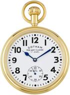 gotham gold tone mechanical railroad gwc14104g logo