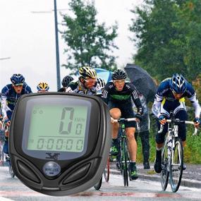 img 1 attached to 🚲 XINTO Premium Bike Computer: Wireless Waterproof Odometer and Speedometer with Large LCD Display, Backlight, and Versatile Multi-Functions