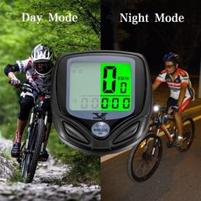 img 2 attached to 🚲 XINTO Premium Bike Computer: Wireless Waterproof Odometer and Speedometer with Large LCD Display, Backlight, and Versatile Multi-Functions