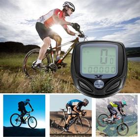 img 3 attached to 🚲 XINTO Premium Bike Computer: Wireless Waterproof Odometer and Speedometer with Large LCD Display, Backlight, and Versatile Multi-Functions