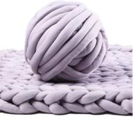 🧶 high-quality bulky yarn for arm knitting - washable super chunky roving (light grey) logo