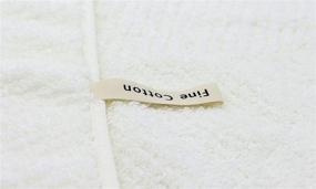 img 1 attached to 🧼 HYBIHYBI Face Towels 100% Cotton Loop Towel with Hanging Ring: Ultra Absorbent Washcloths for Bath, Hands, Face, Spa, and Gym - Pack of 2, White, 13.7 x 30.7 inches