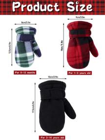 img 2 attached to Stretchy Outdoor Toddler Fleece Mittens - Essential Boys' Accessories for Cold Weather