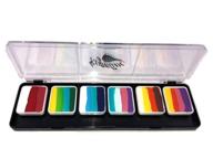 beginner's one stroke rainbow cake face painting palette - kryvaline split cakes - 6g each logo