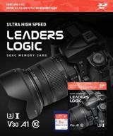 📸 leaderslogic sd 256gb memory card: high-speed, uhs-1 u3 vsc 30 a1 100mb/s read, 80mb/s write speeds for cameras logo