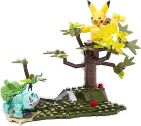 img 4 attached to 🧩 Mega Construx Pokémon Pikachu Bulbasaur Set: A Dynamic Duo for Endless Building Fun!