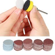 🪚 high-quality 1 inch/25mm sanding discs pad set - 100pcs 100-3000 grit sandpapers with 1/8" shank backing pad for drill grinder rotary tools (1 inch) logo