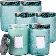 embossed candle container labels 17 3oz crafting for candle making logo