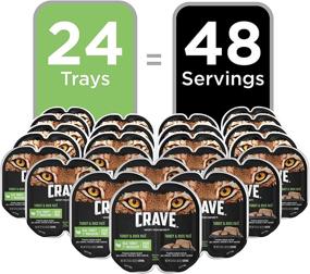 img 3 attached to 🐱 High Protein Wet Cat Food Trays - Crave Grain Free, 24 Pack