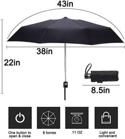 img 3 attached to Goothdurs Automatic Windproof Lightweight Umbrellas: Shielding You from Rain and Wind with Ease