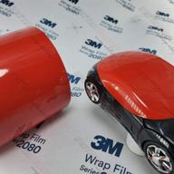 🔴 3m 2080 gloss hot rod red vinyl film 5ft x 1ft (5 sq/ft) car wrap logo