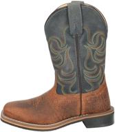 smoky mountain distressed square western girls' shoes and athletic logo