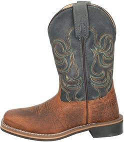 img 4 attached to Smoky Mountain Distressed Square Western Girls' Shoes and Athletic