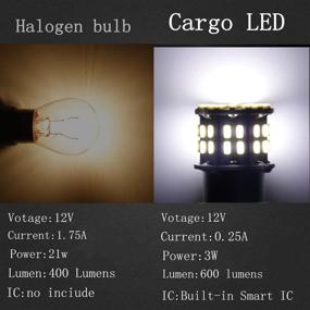 img 2 attached to 🚐 Enhance Your RV Lighting Experience with CARGO LED 10 Pcs Super Bright 1156 1141 1003 LED Replacement Light Bulbs