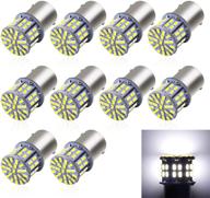 🚐 enhance your rv lighting experience with cargo led 10 pcs super bright 1156 1141 1003 led replacement light bulbs logo