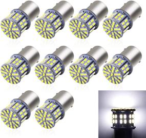 img 4 attached to 🚐 Enhance Your RV Lighting Experience with CARGO LED 10 Pcs Super Bright 1156 1141 1003 LED Replacement Light Bulbs