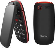 📱 ushining unlocked flip phone 3g t mobile flip phone - easy-to-use sos button & big icon - ideal for kids or backup - black logo