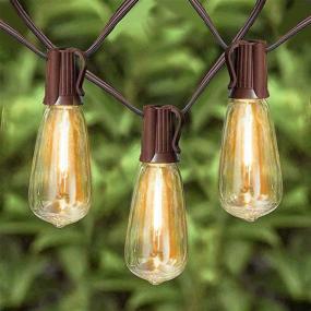 img 4 attached to 🌼 Afirst LED Outdoor Edison Lights – Waterproof Patio String Lights for Party Wedding Backyard – 20FT with 22 Connectable Bulbs