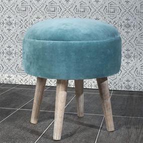 img 4 attached to Hillsdale Furniture Vanity Stool Teal