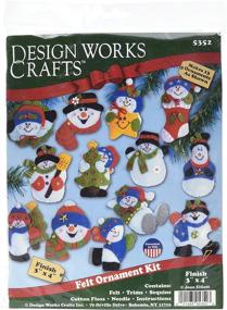 img 1 attached to Tobin Snowmen Ornaments Applique 3 Inch